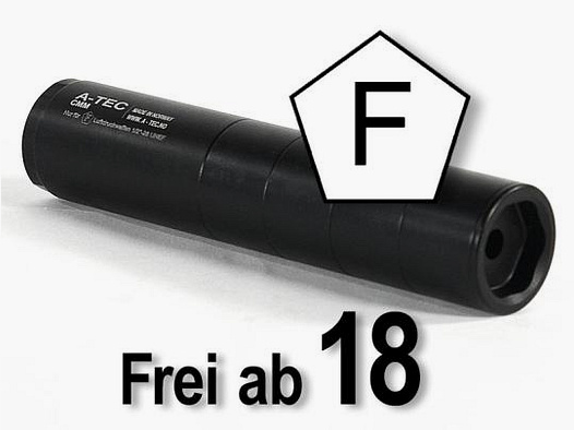 A-TEC Luftgewehrschalldämpfer CMM-4 mit 1/2"-20 UNF Gewinde (Kal .22)