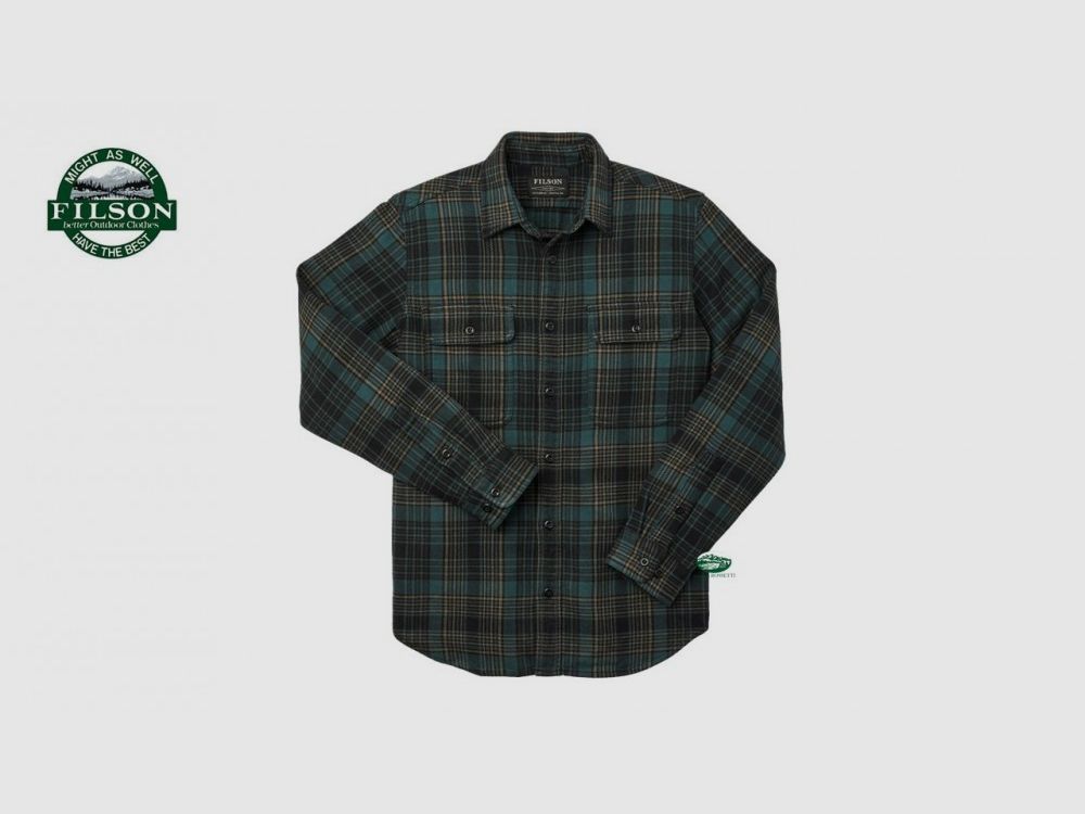 FILSON Koszula Vintage flanelowa zielona