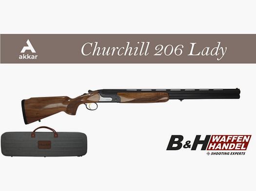 Akkar Silah Churchill 206E Lady Black LINKS / Damenflinte / Bockdoppelflinte / BDF / Stahlschrotbeschuss