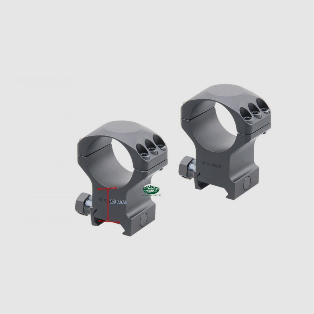 VECTOR OPTICS Ringe X-ACCU Picatinny 30mm hoch