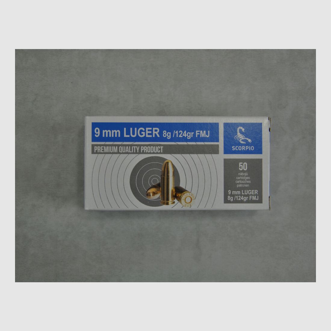 STV Scorpio FMJ 9mm Luger 124gr *1000 Stück*