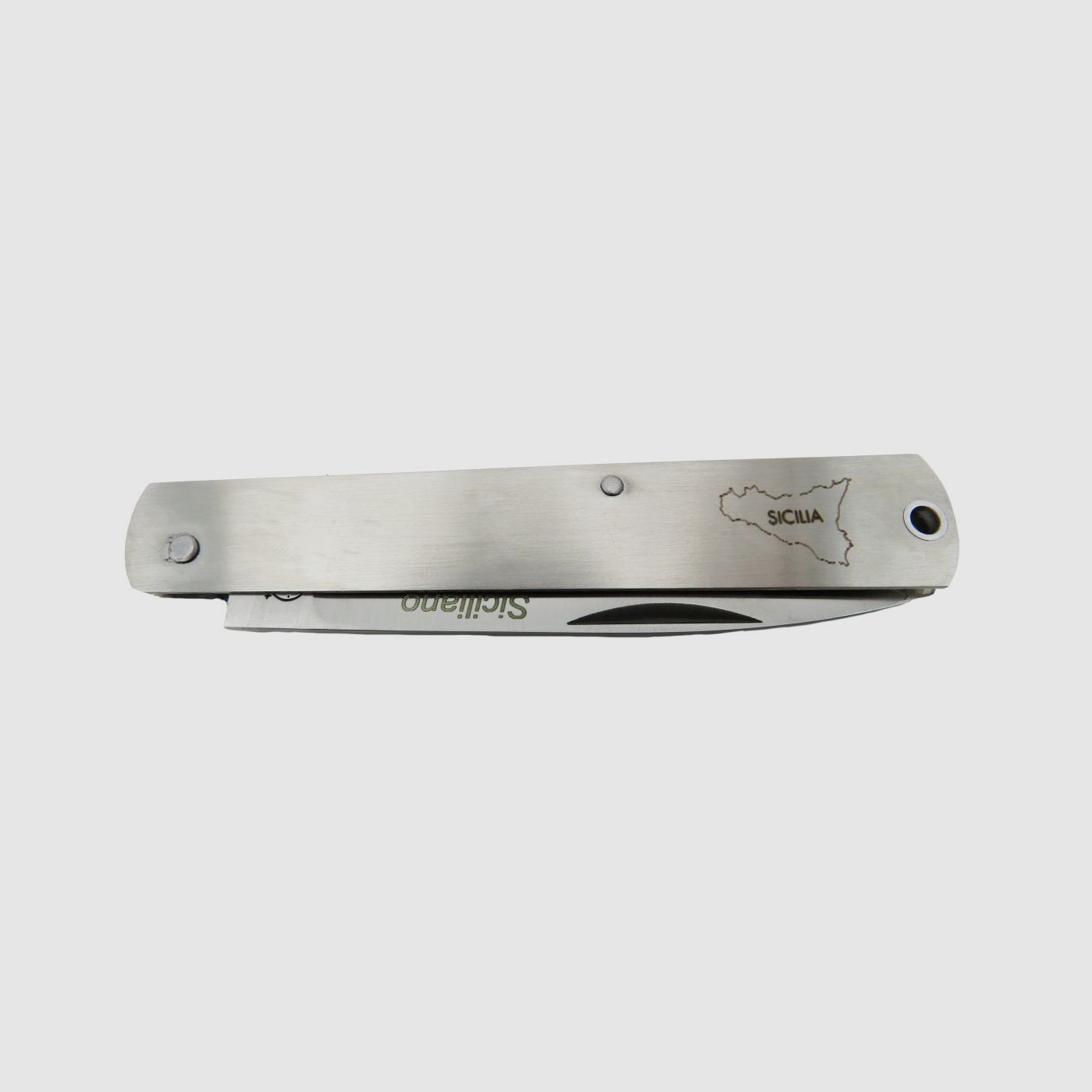 Sizilianisches Messer 19 cm Griff Edelstahl, Bild 3 von 3