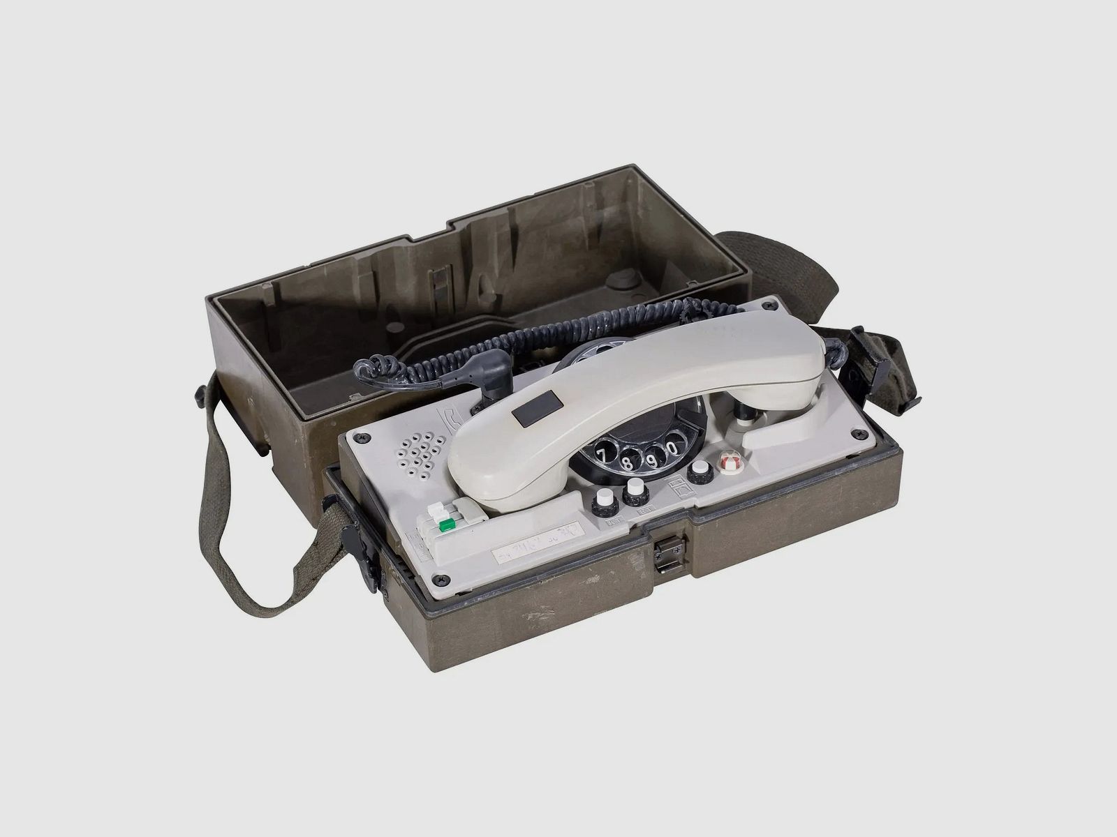 Bundeswehr Original BW Feldtelefon Krone WF im Koffer gebraucht