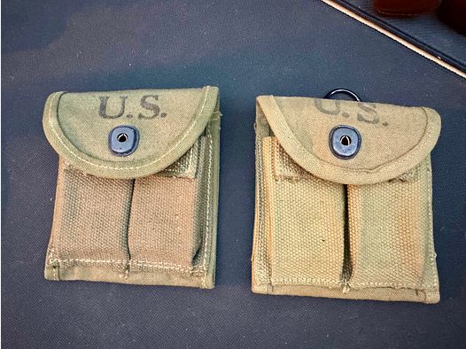 Bolsa de magazín para .30 Carbine, para 2 cargadores, creo que es una reproducción (49)