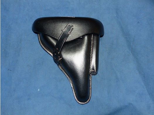 WH Pistolentasche 08 Luger Wehrmacht WKII WaA P08 - Koffertasche Holster schwarz