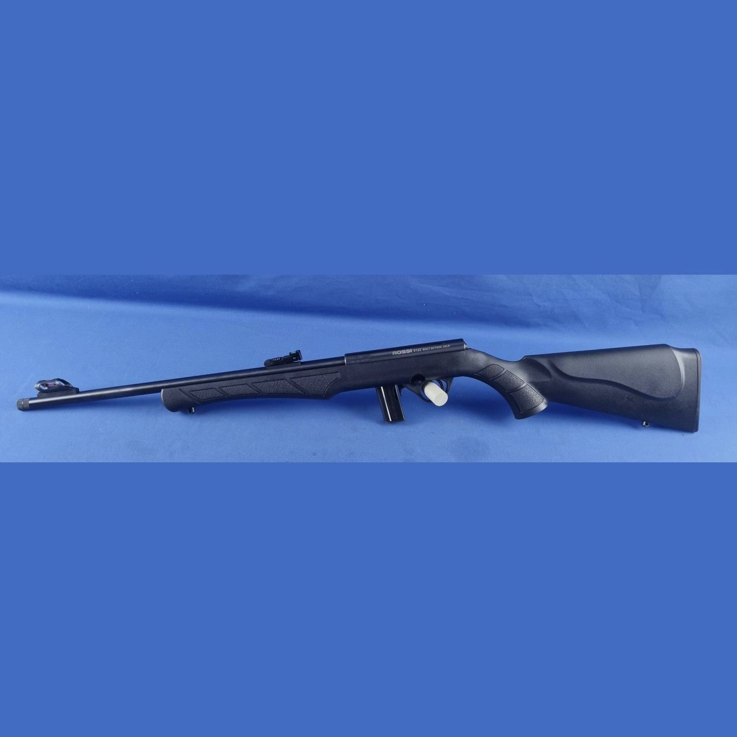 Rossi KK-Repetierbüchse 8122 mit Mündungsgewinde 1/2×20 LL:18″ Kal..22 lfb. schwarz, Bild 1 von 3