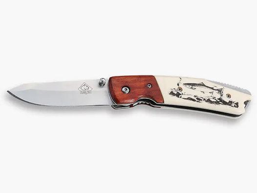 PUMA TEC Einhandmesser, Fisch Motiv: Forelle