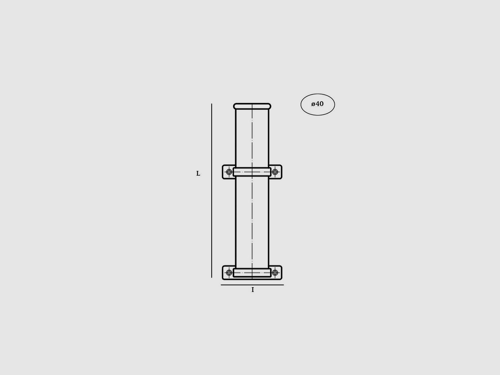 Boothengelhouder Mod. E, afbeelding 2 van 2