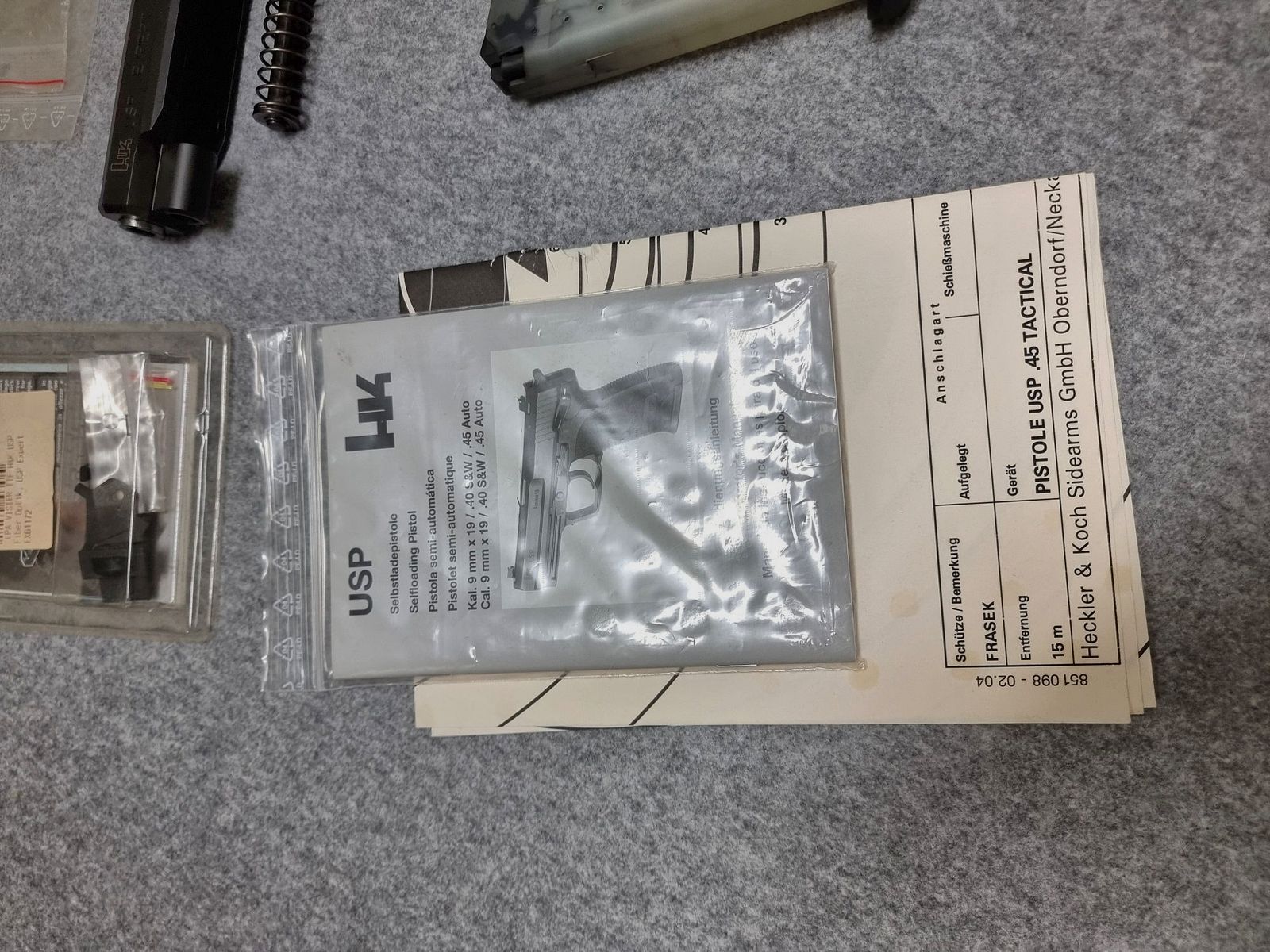 SET: Heckler&Koch USP Tactical Pistool .45 ACP met verwisselsysteem Expert 9mm Luger - H&K HK
