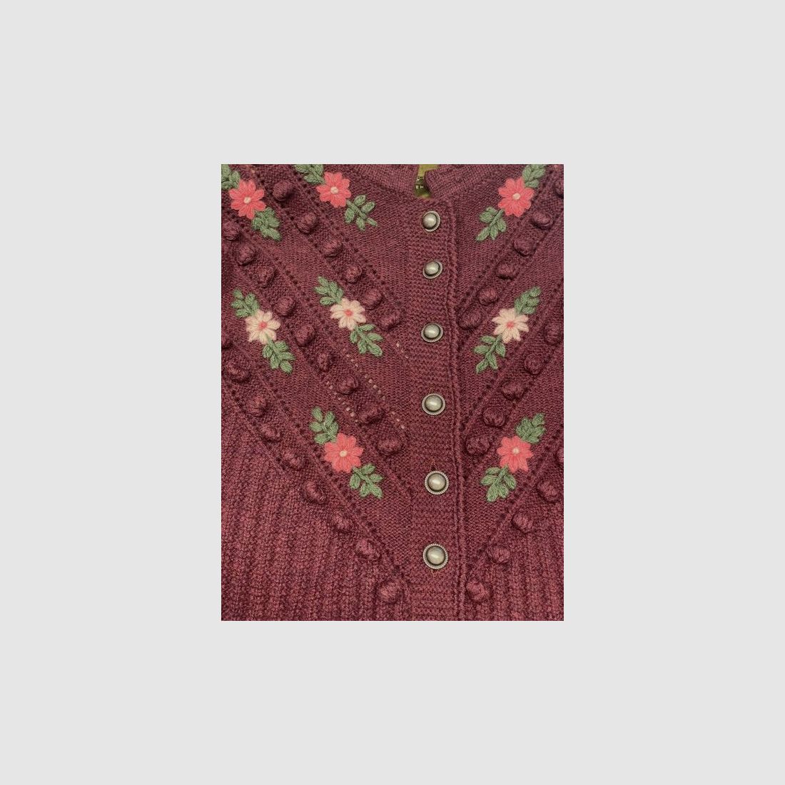 mooie Trachten-vest in Loganberry Pink/Roze, afbeelding 2 van 2