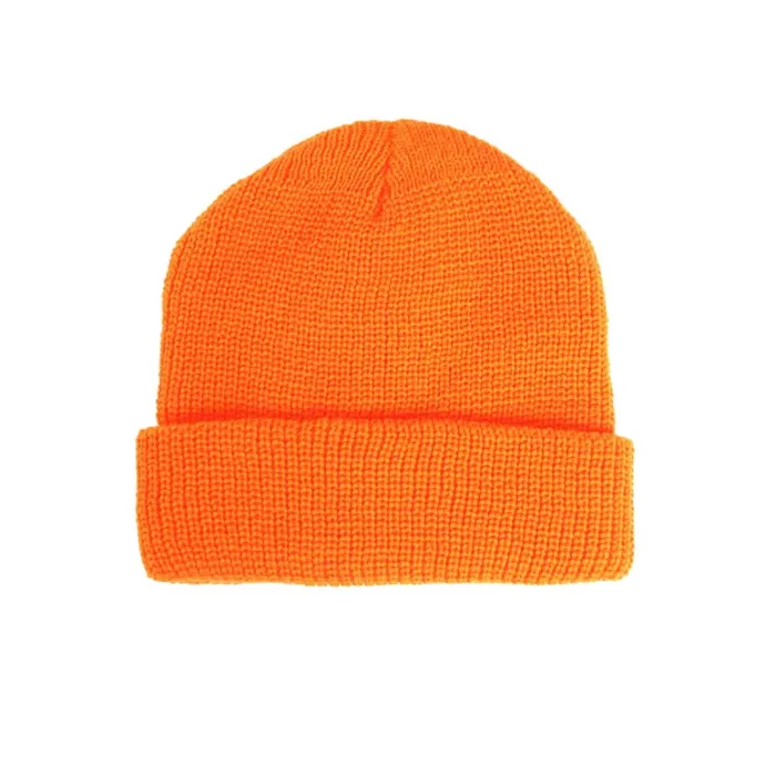 Rollstrickmütze Orange - Polyacryl - Unigröße, Bild 2 von 2