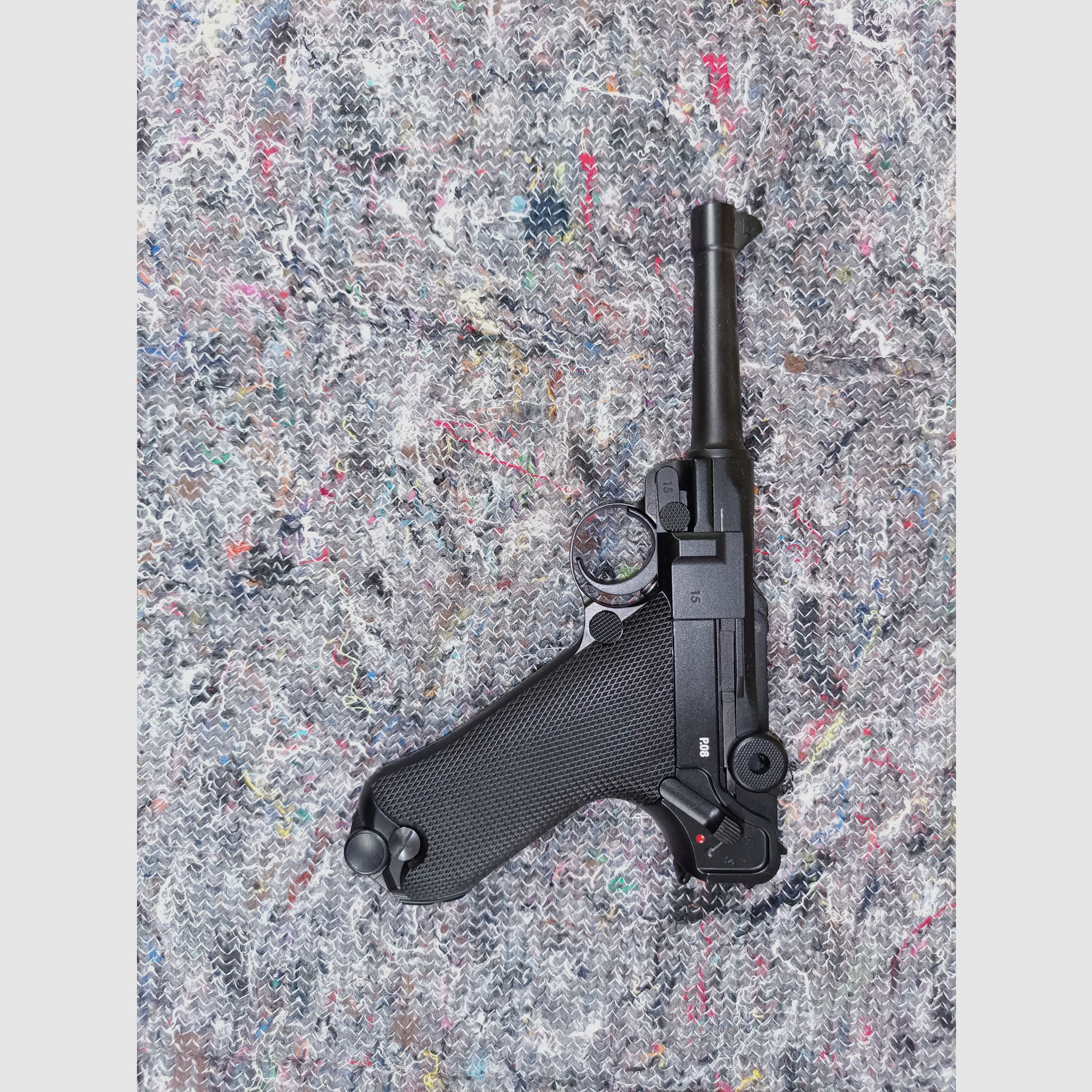 Umarex Legends Pistolet P08 - 4,5 mm stalowe BB pistolet Co2 w metalowej obudowie z systemem Blowback