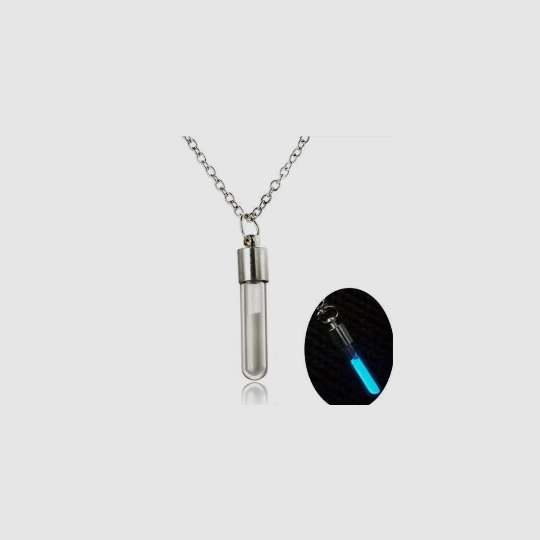 LIGHT PENDANT - BLUE - NO TRITIUM - 28 x 7 MM