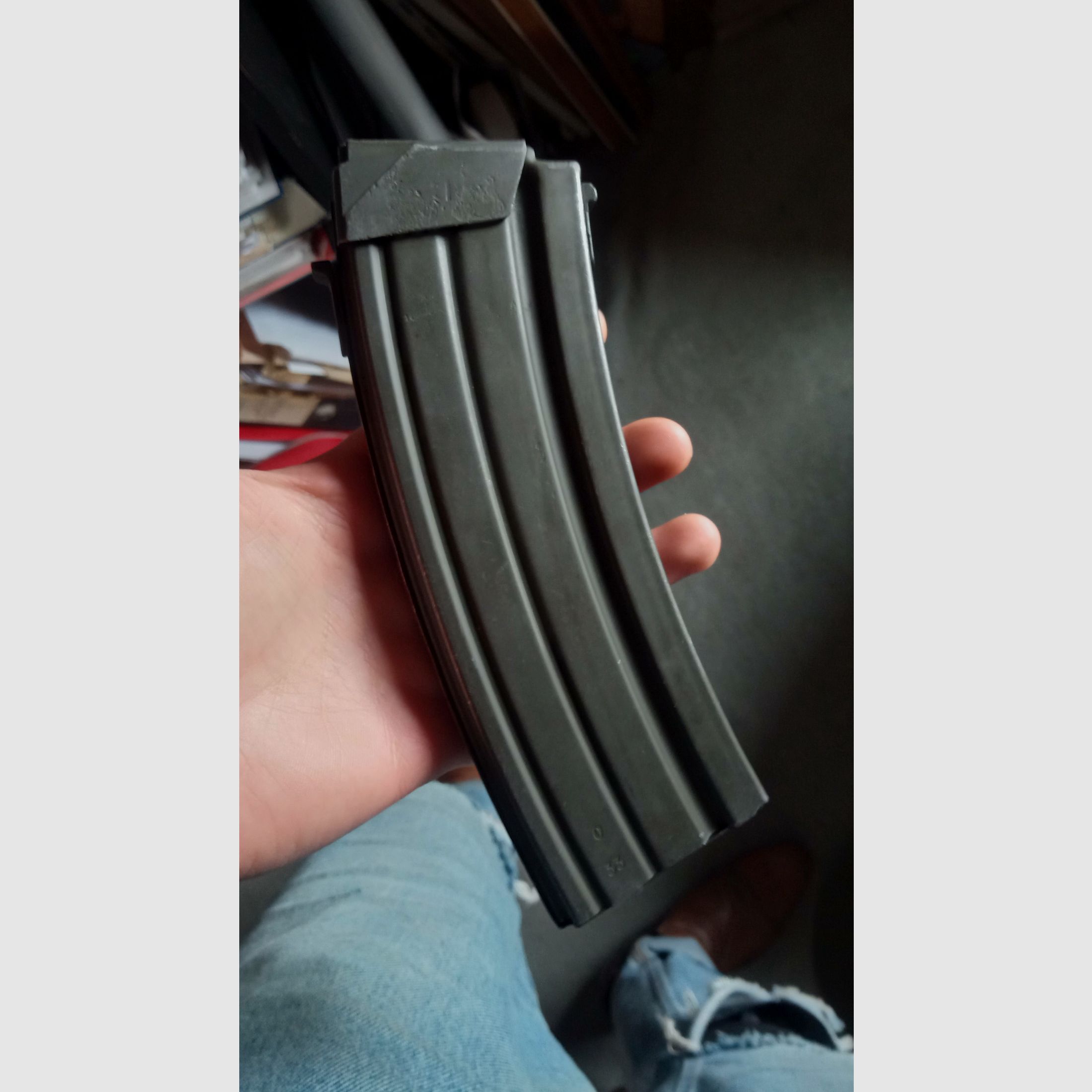Galil 5.56 AK acciaio Deko Magazin grigio fosfato (inutilizzabile/disattivato) / si adatta in AKM AK47 Schacht quindi anche GSG Cybergun China-Yunker e Gillman Yunker