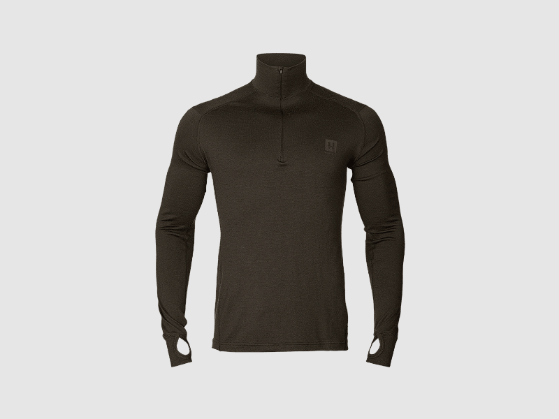 harkila Base All Season half zip en Shadow Brown 2XL