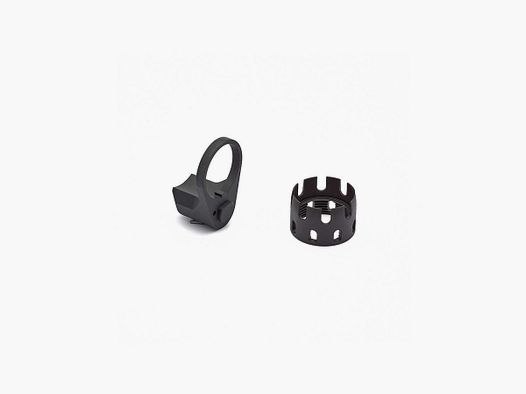 Strike Industries SI-AR-ECN&EEP-BK-AR Receiver Enhanced Castle Nut with Extended QD Endplate