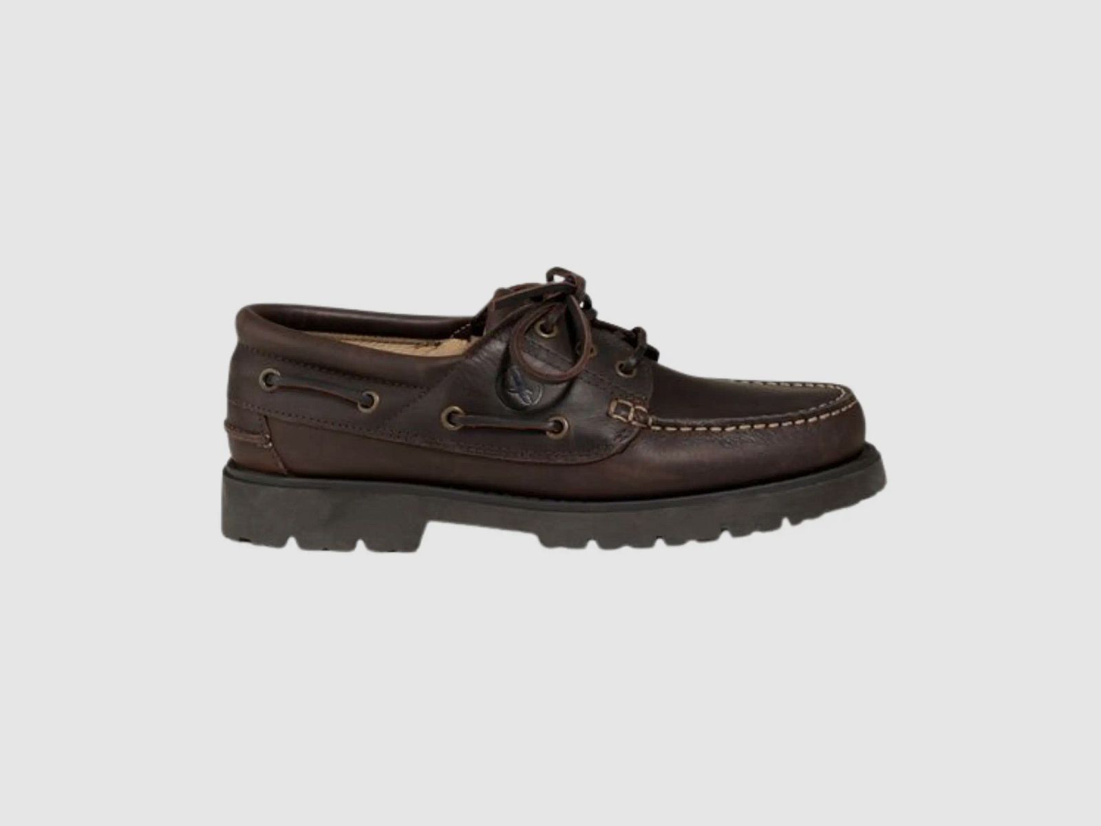 Aigle Leren Mokassins Tarmac (Donkerbruin)