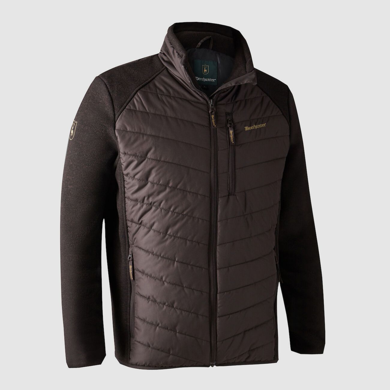 Deerhunter Moor quilted jacket with knit, available in several colors, image 2 of 4