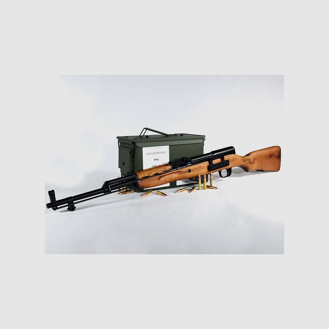 PPU-Munitionsbox mit 7,62x39 FMJ 123 grs 1 Munitionskiste (500 Schuss á 0,758 €*)
