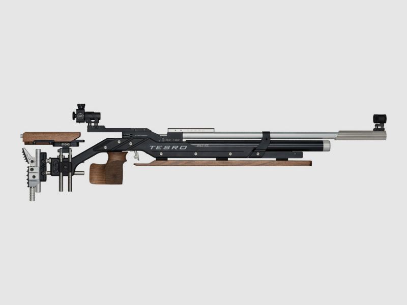 Tesro RS 100 SIGNUM Soporte Plus negro/nuez derecho rifle de aire de competición
