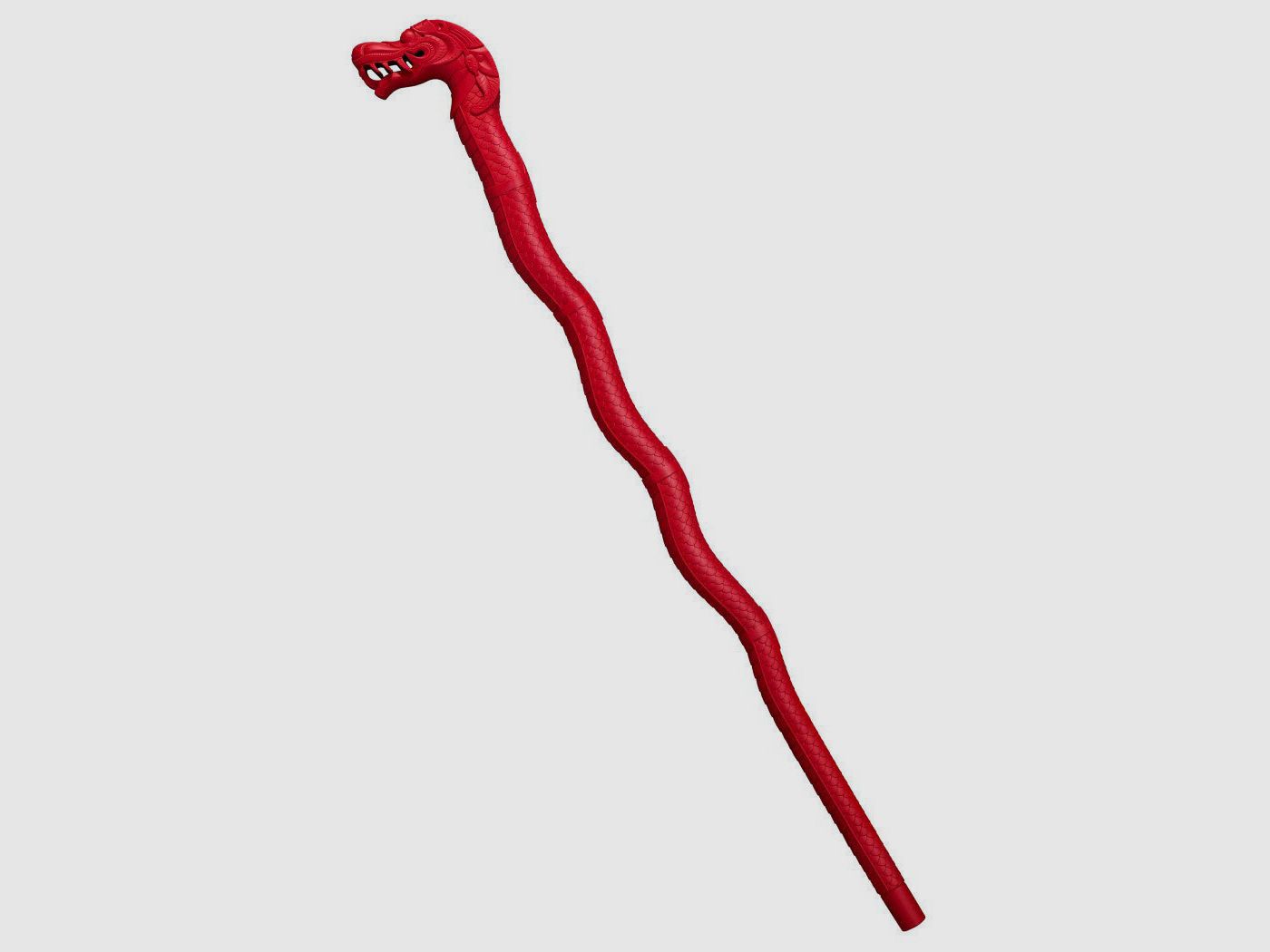 Bâton de marche Dragon rouge bâton de dragon