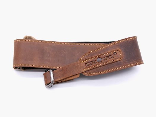 Greenburry Leder Gewehrgurt Gewehrriemen braun Vintage GS 4 1597-25