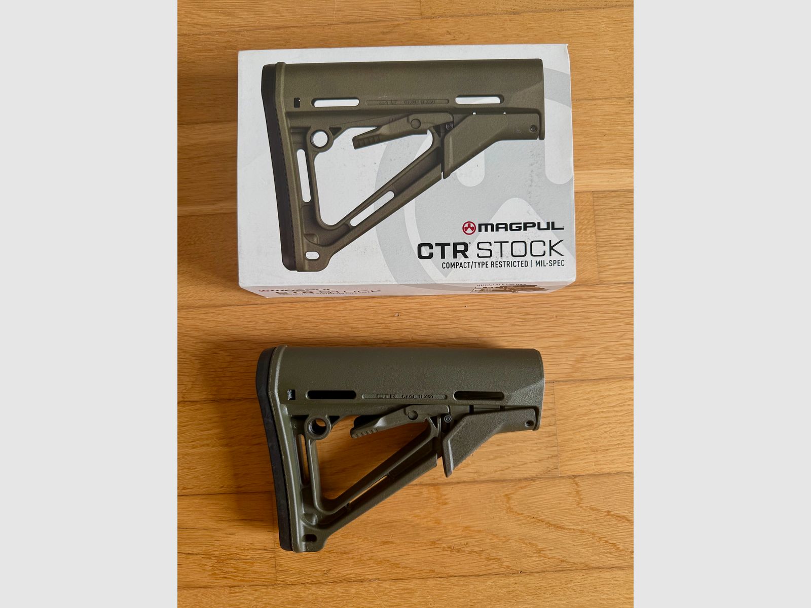 Magpul CTR stock in OD green. milspec, like new, immagine 1 di 2