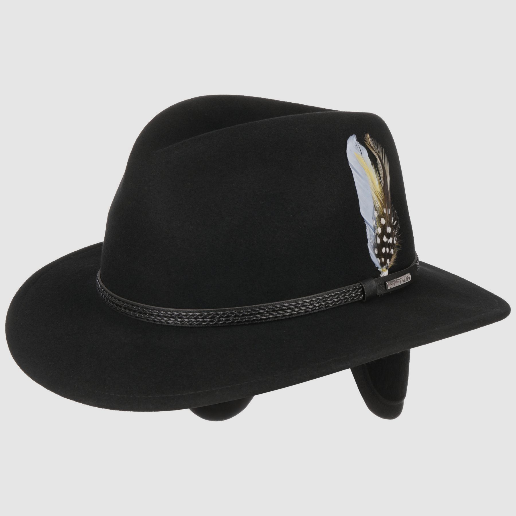 Bonnet Stetson Valcosa Vitafelt avec protège-oreilles noir, image 1 sur 4