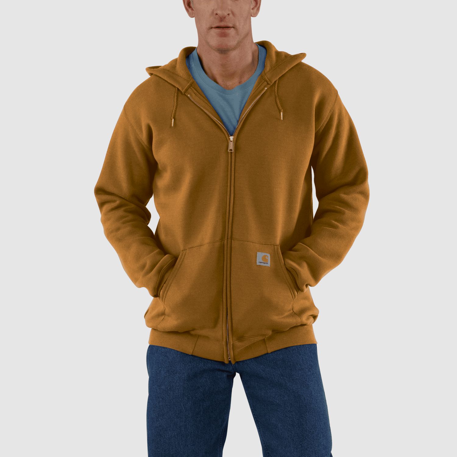 Carhartt Marquette Full-Zip Sweatshirt Men Carhartt Brown XL