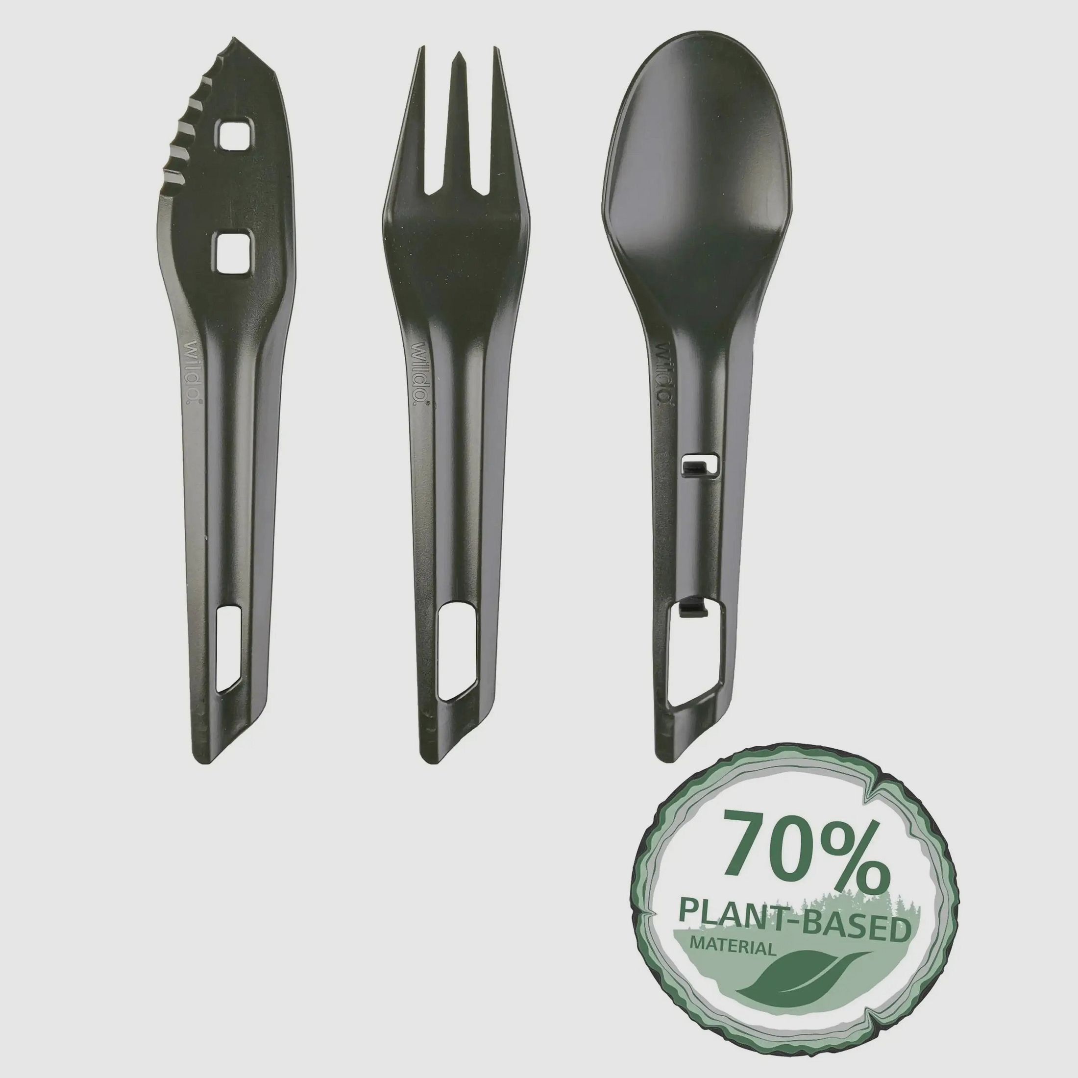 Wildo Set de Cubiertos The OCYS Outdoor Cutlery Set oliva