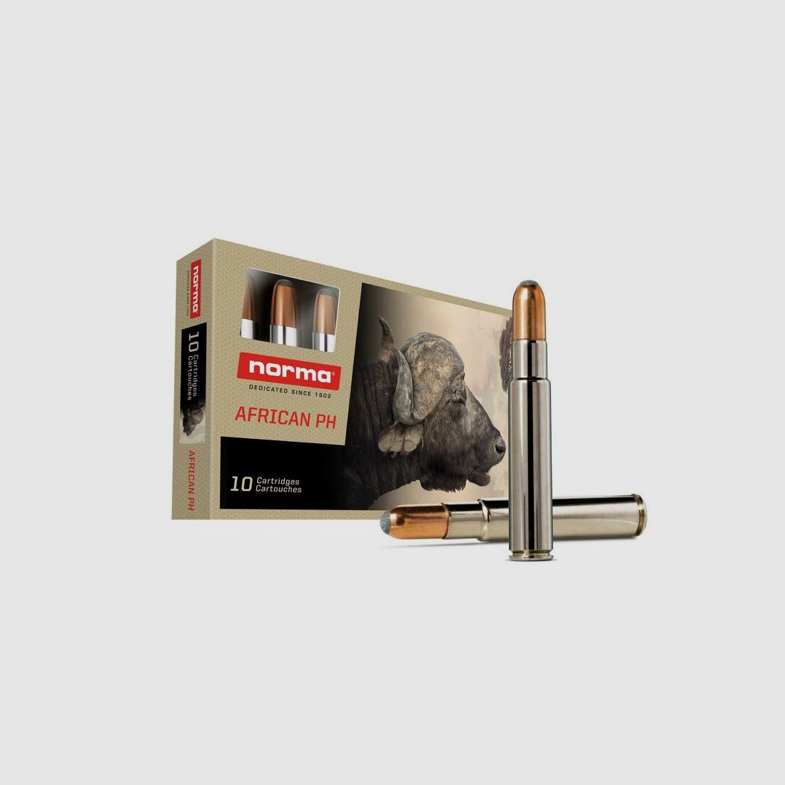 NORMA African PH .450 Rigby Rimless Woodleigh Softpoint 35,6g/550gr, Bild 1 von 2