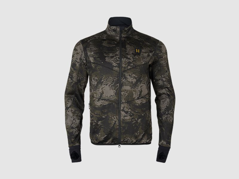 Härkila Noctyx Camo Full Zip Fleece Sweatshirt AXIS MSP Black 2XL