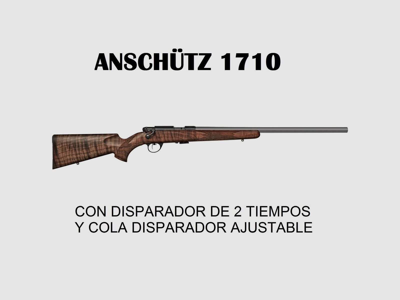 ANSCHÜTZ Carabina 1710 HB ES in calciolo in noce classico