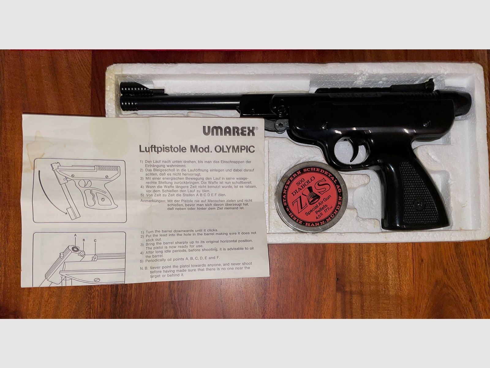 Umarex FVM Olympische Luftpistole