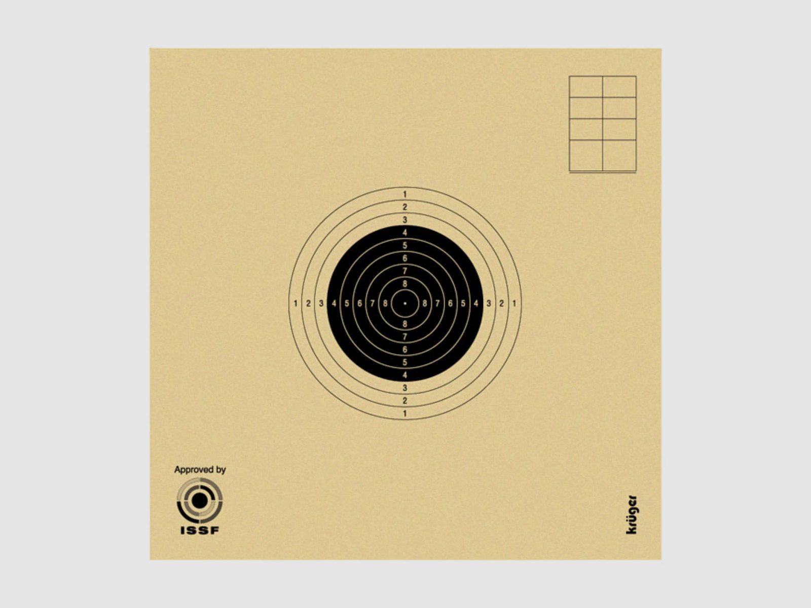 Target for air rifle 10m | 10x10 cm (1,000 pieces)