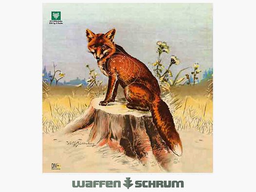 Niemiecki Związek Łowiecki DJV-Strzelba Powietrzna-Tarcza Łowiecka Lis