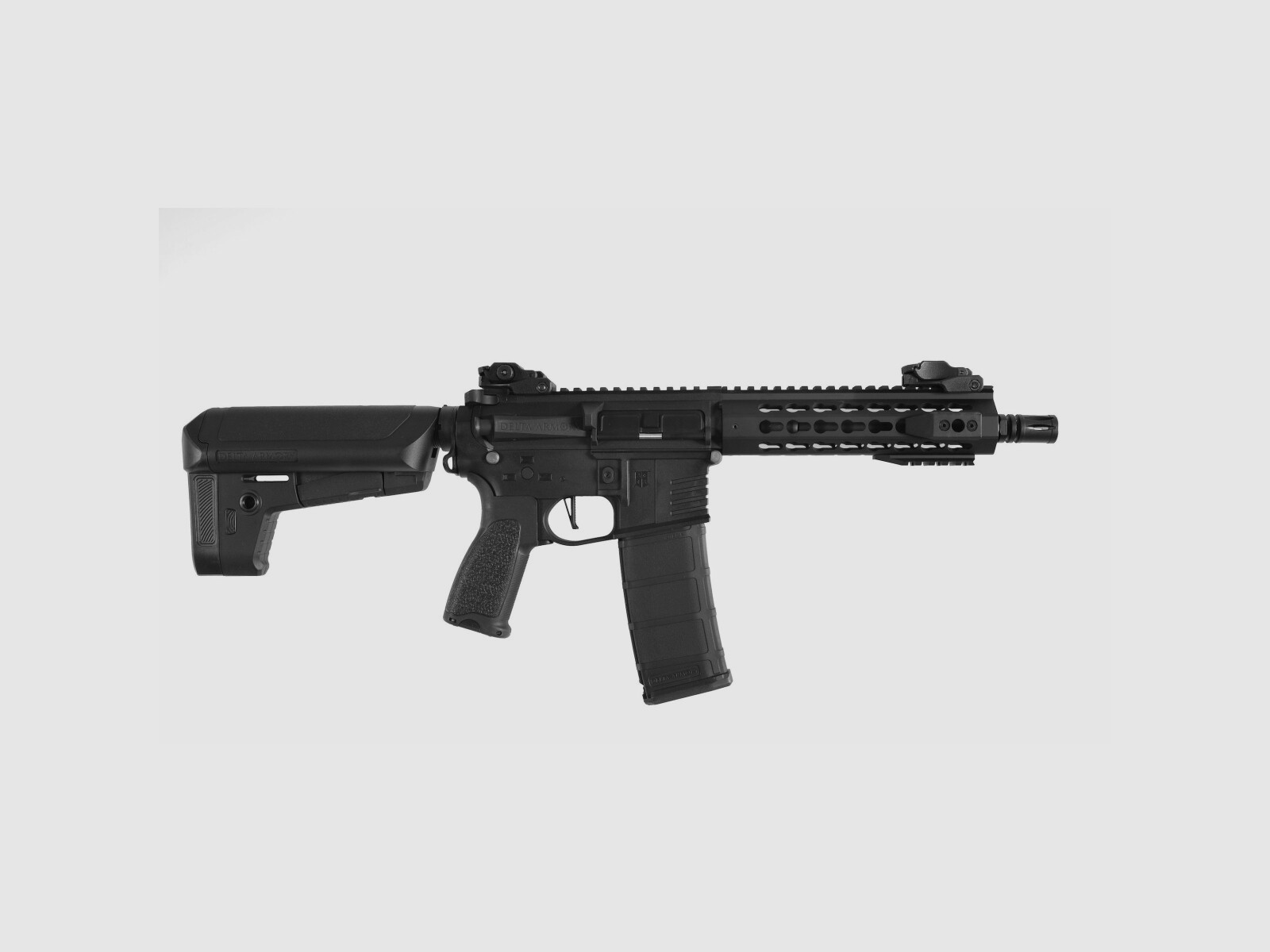 AR15 KeyMod 8 Zoll BRAVO Delta Armory Schwarz S-AEG Airsoft Gewehr Frei ab 18 Jahren