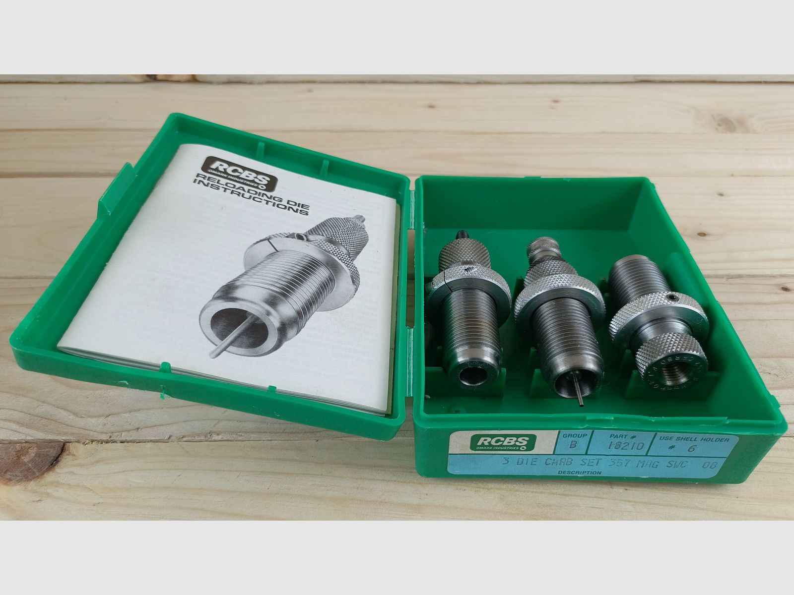 RCBS Set completo Rock Chucker, .357 Magnum e 9mm Luger *set top*