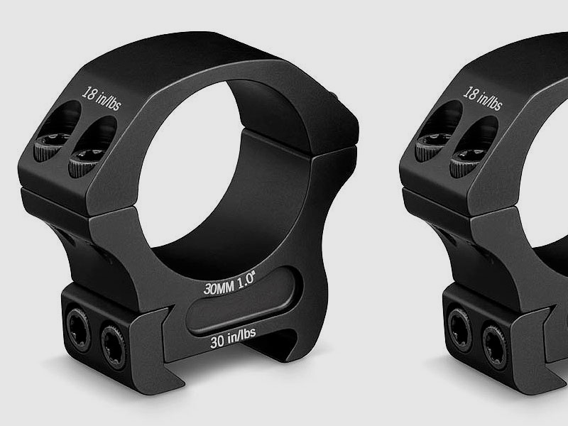 VORTEX Montageringe PRO SERIES 30 mm ø, Medium (Höhe 25,4 mm gemessen zur Mitte des ZF)