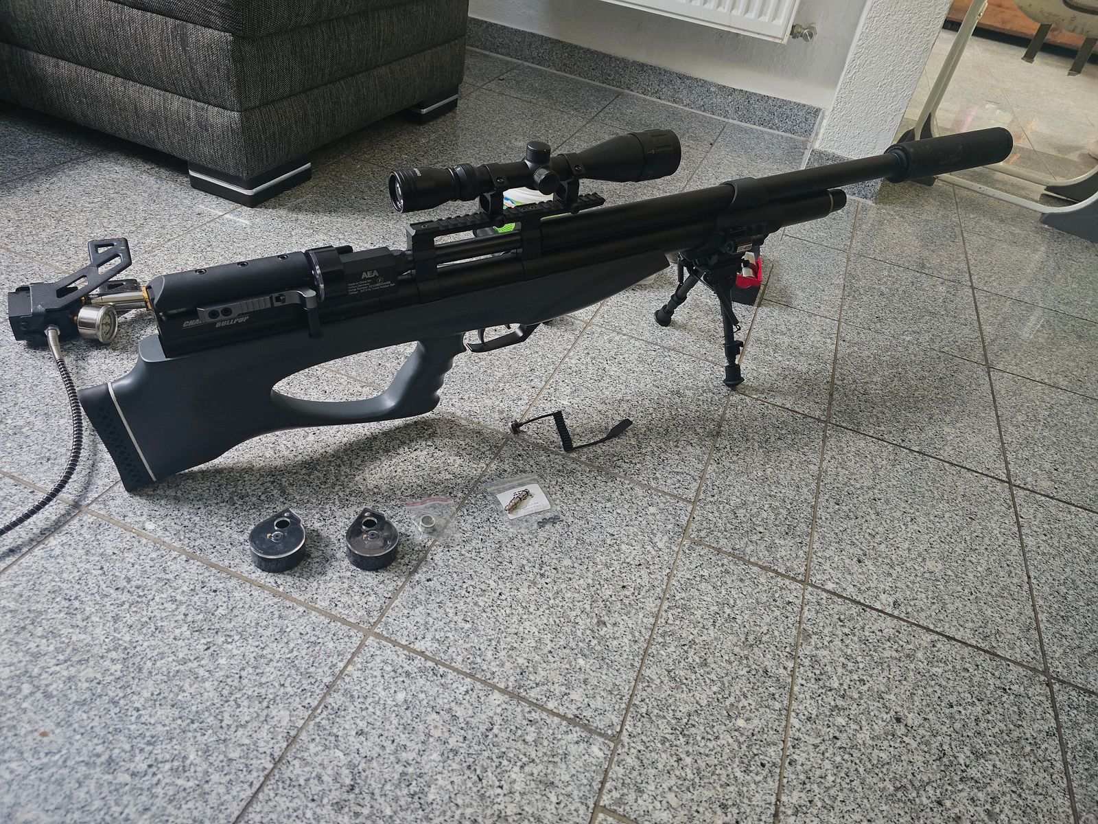 AEA Challenger kaliber 50 mit viel Zubehör 