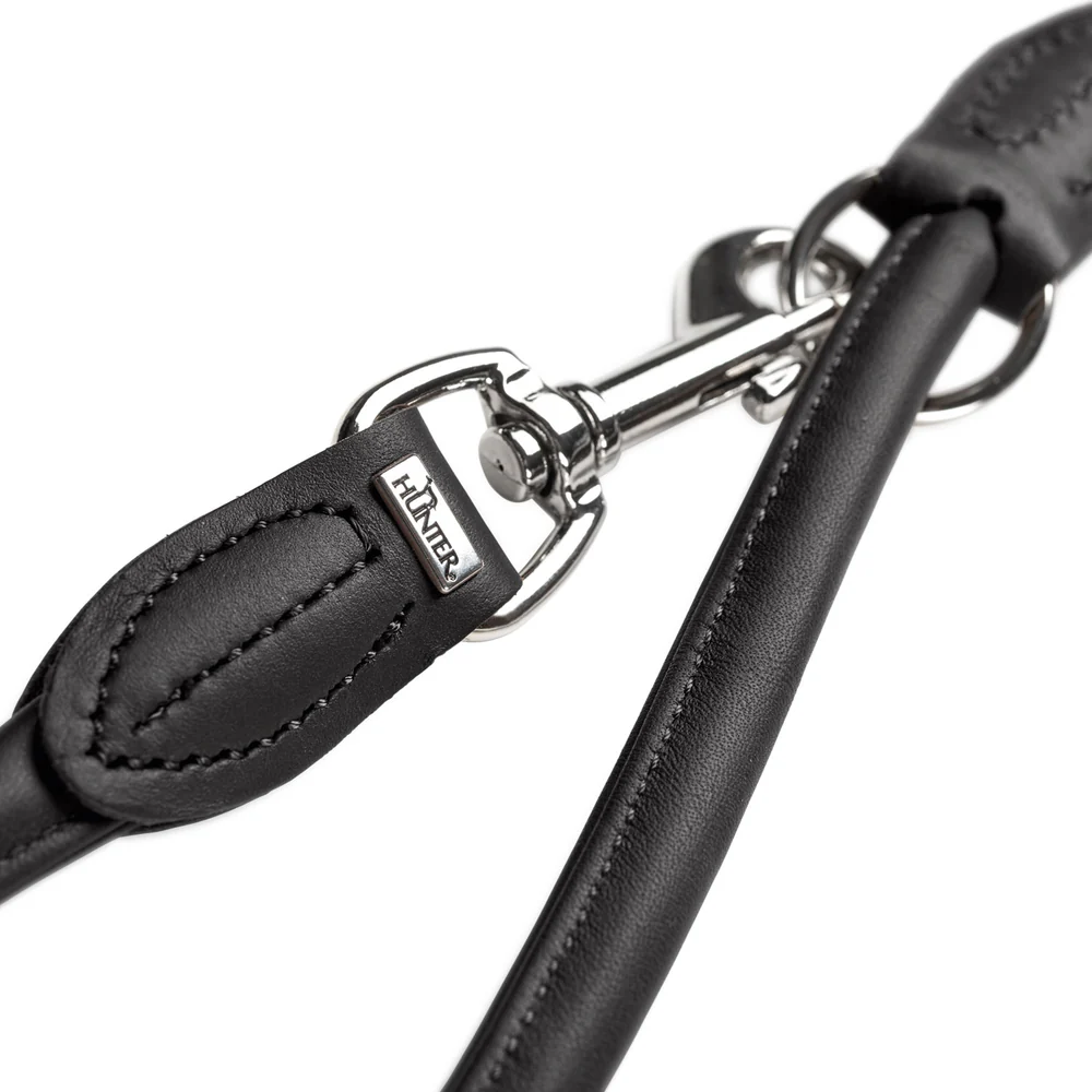 Hunter Laisse Réglable Round & Soft en Noir, image 2 sur 3