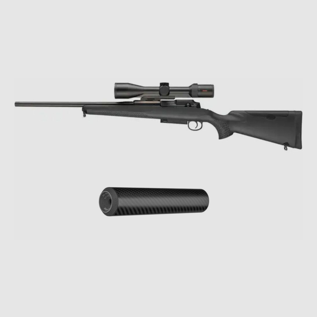 Mauser Mauser Komplettangebot Repetierbüchse M25 Extreme + Zielfernrohr Minox RS 4 + Schalldämpfer Inca Air 44Ti