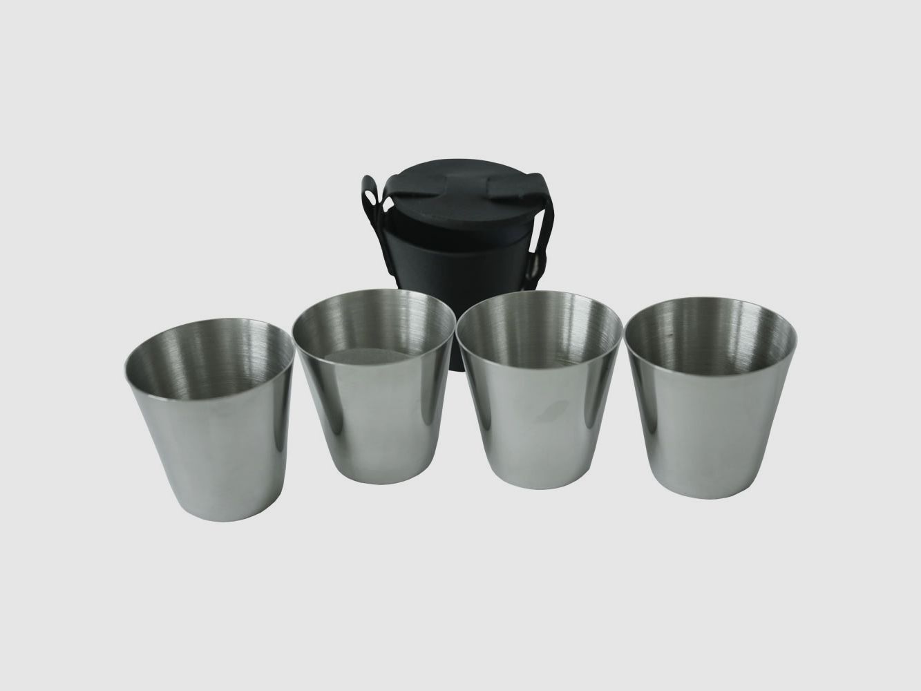 Becher Set 4 tlg. schw. Hlle