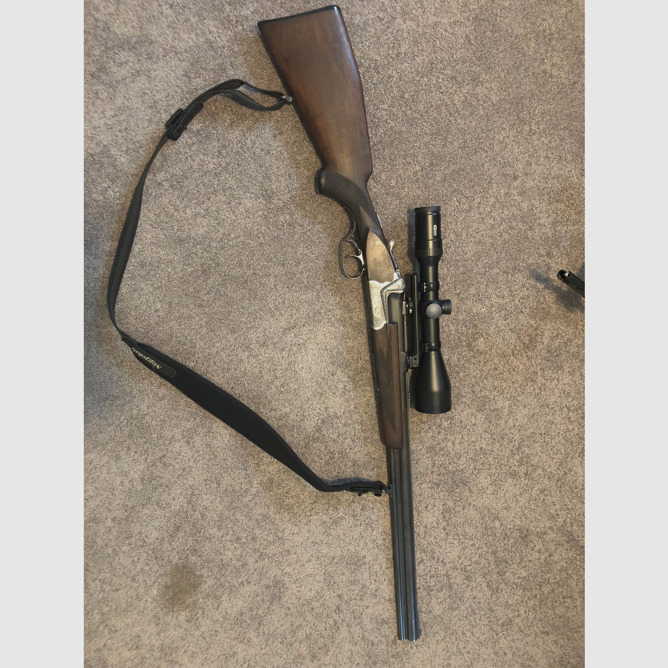 Bockbüchsflinte BBF Sauer 54 with Meopta R1r 3-12x56 RD