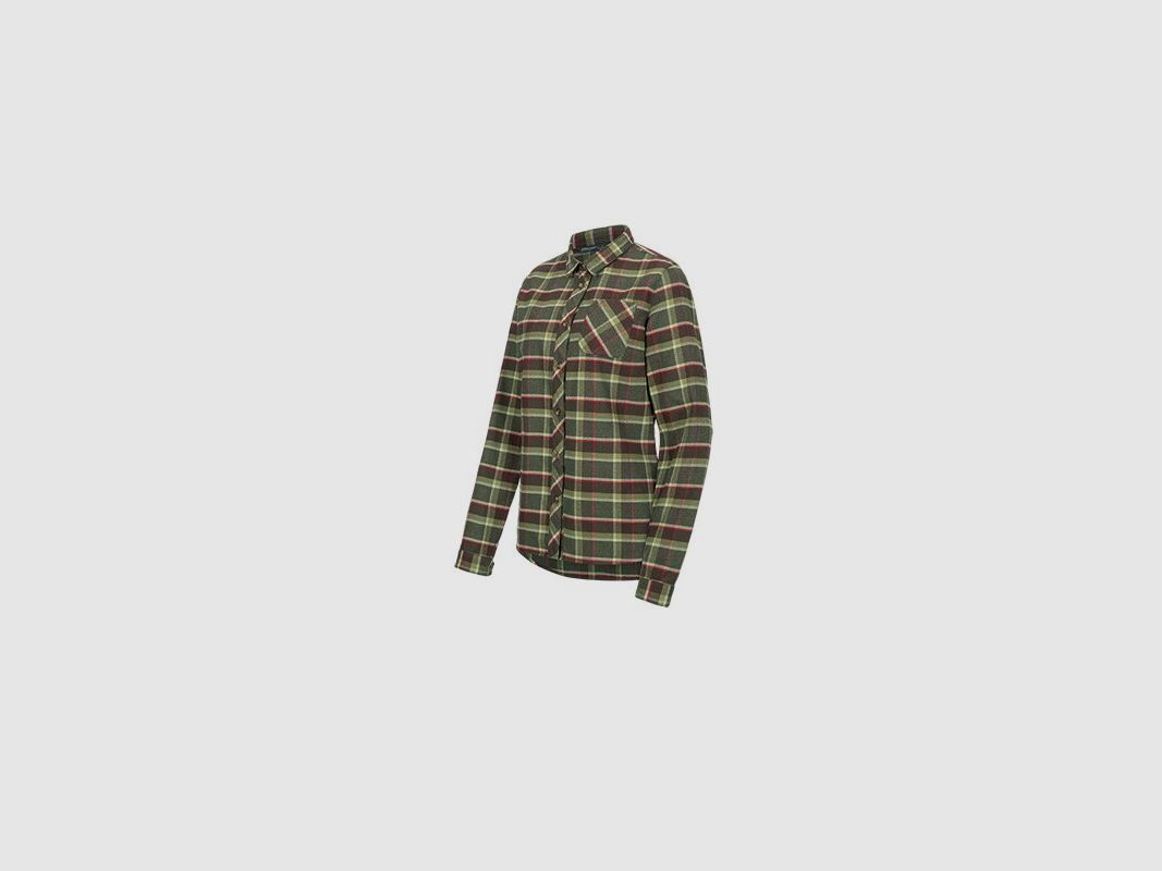 Blaser Damen Bluse Charlotte oliv/rot kariert