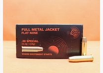 GECO cartridge .38Special GECO 158grs FMJ-FL (2317716) VE 50 cartridges/ 10.2g full metal jacket flat nose