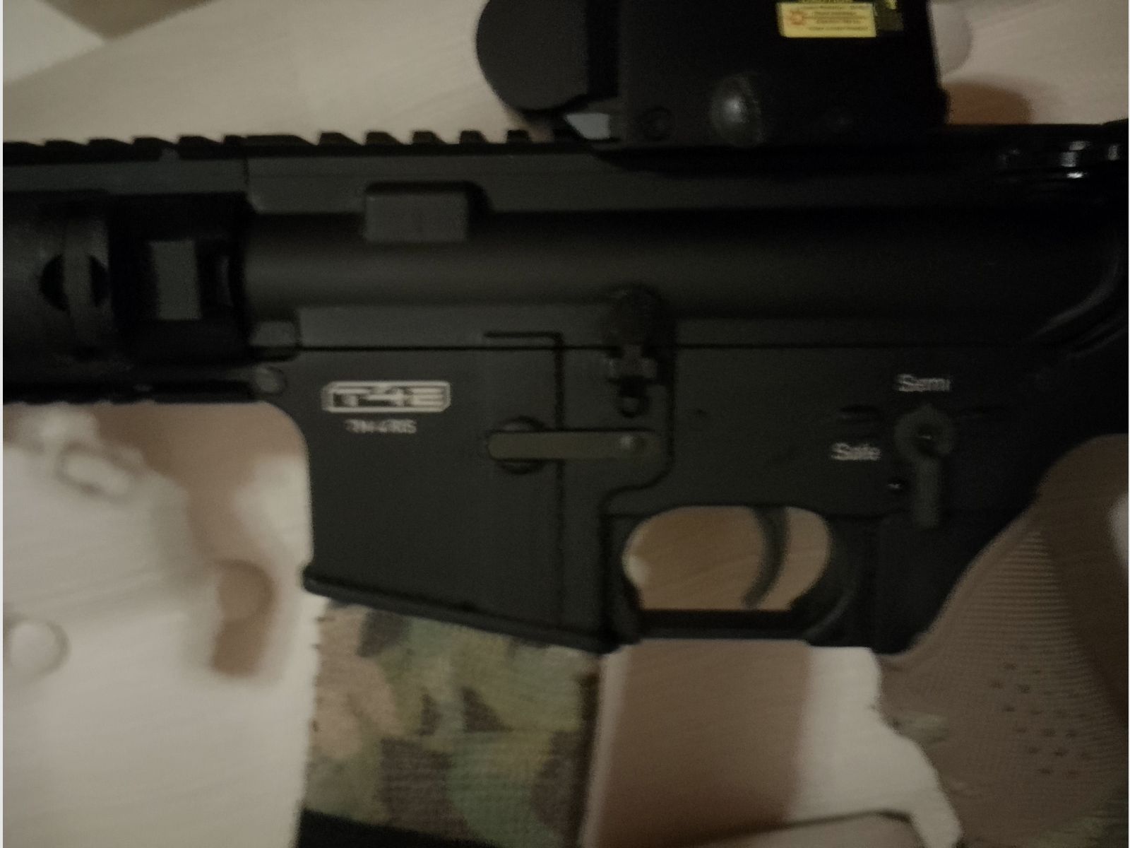 Combat Set T4E t4m RIS CO2 Druckluft Sturmgewehr Ram Tarnung  Holo Visier Laser Entfernungsmesser Home Defense Gewehr cal .43 upgraded Paintball Markierer