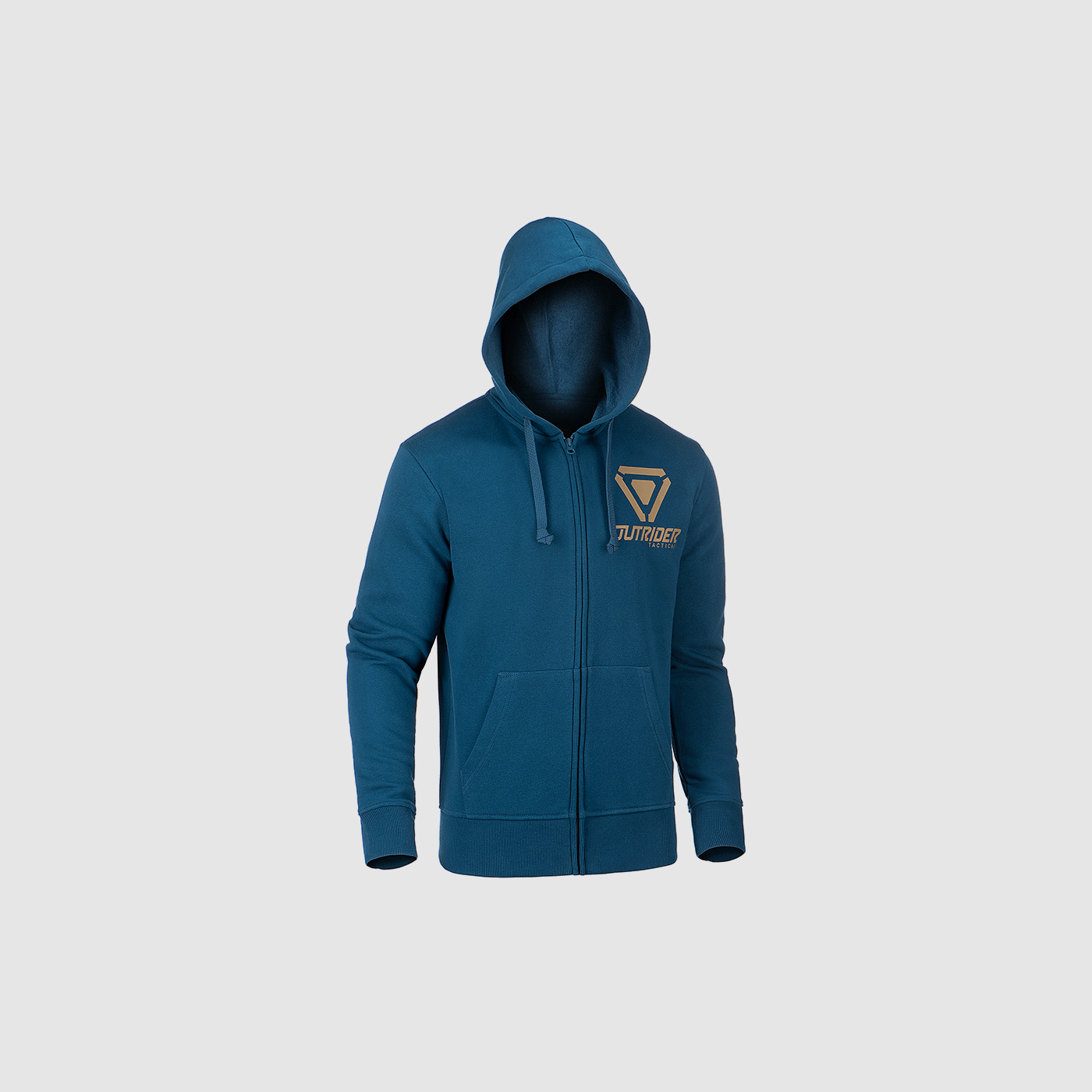 OUTRIDER TACTICAL LOGO ZIP HOODIE BLAU