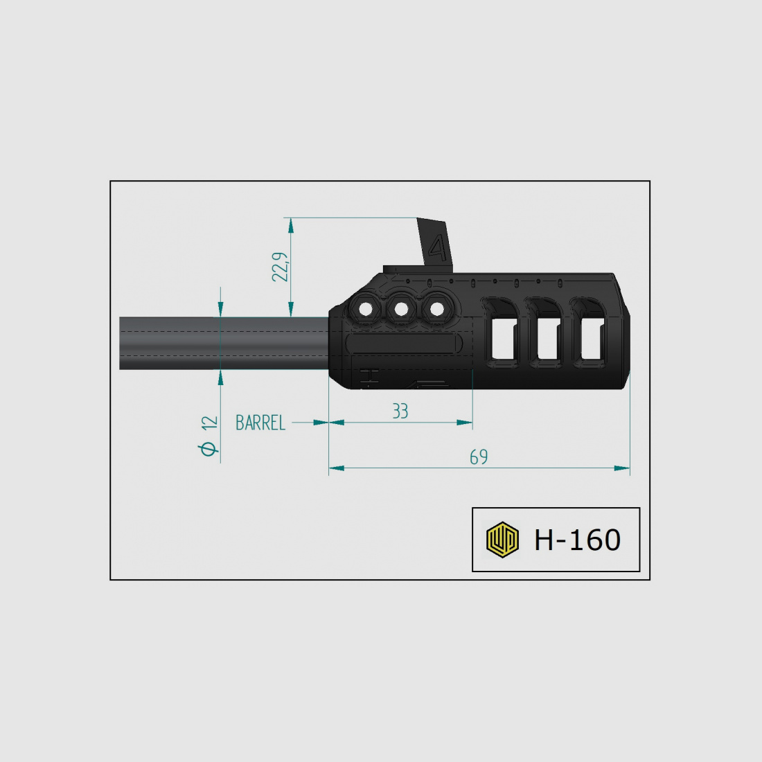 Kompensator für Hämmerli FP 160