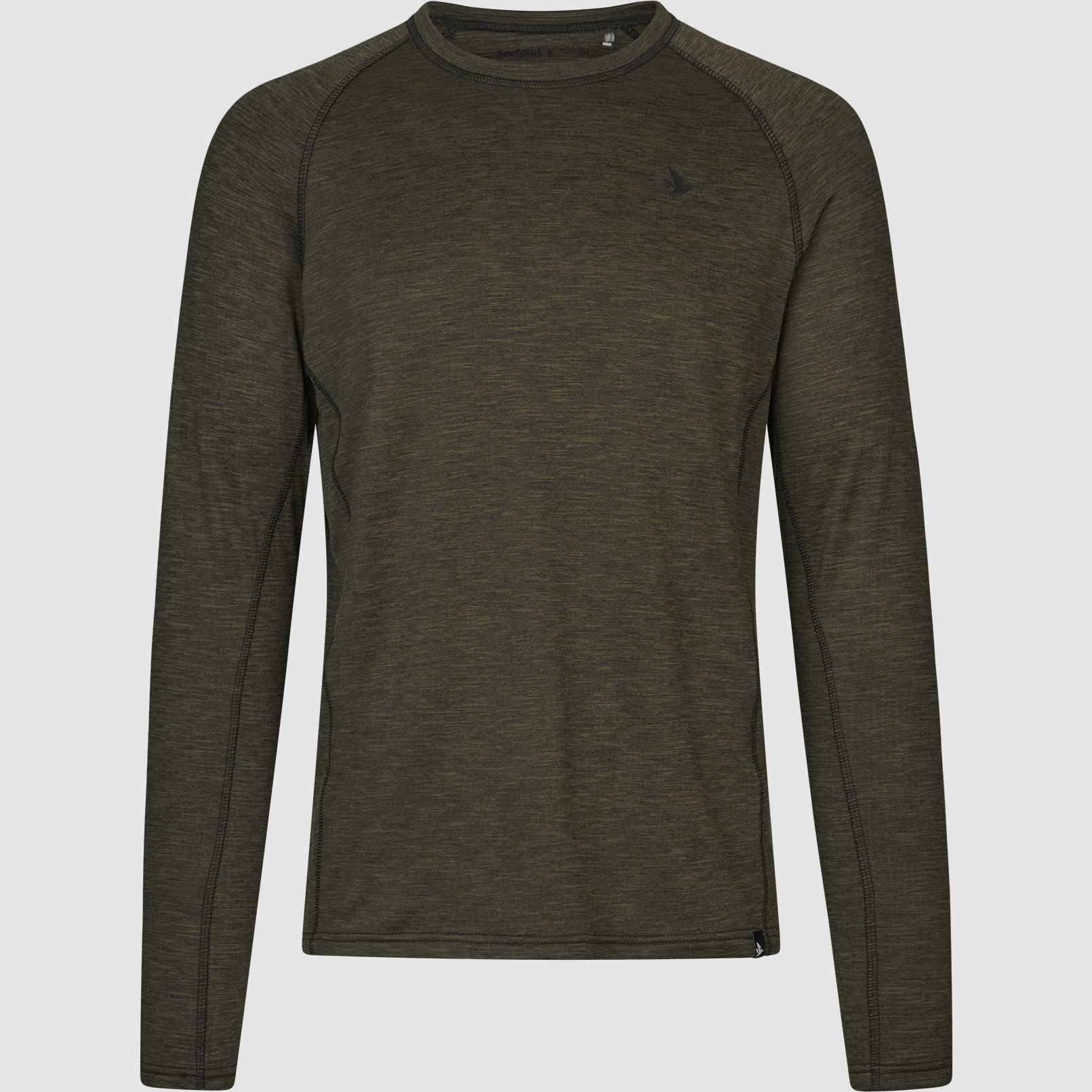 Seeland Langarmshirt Peak Pine green melange